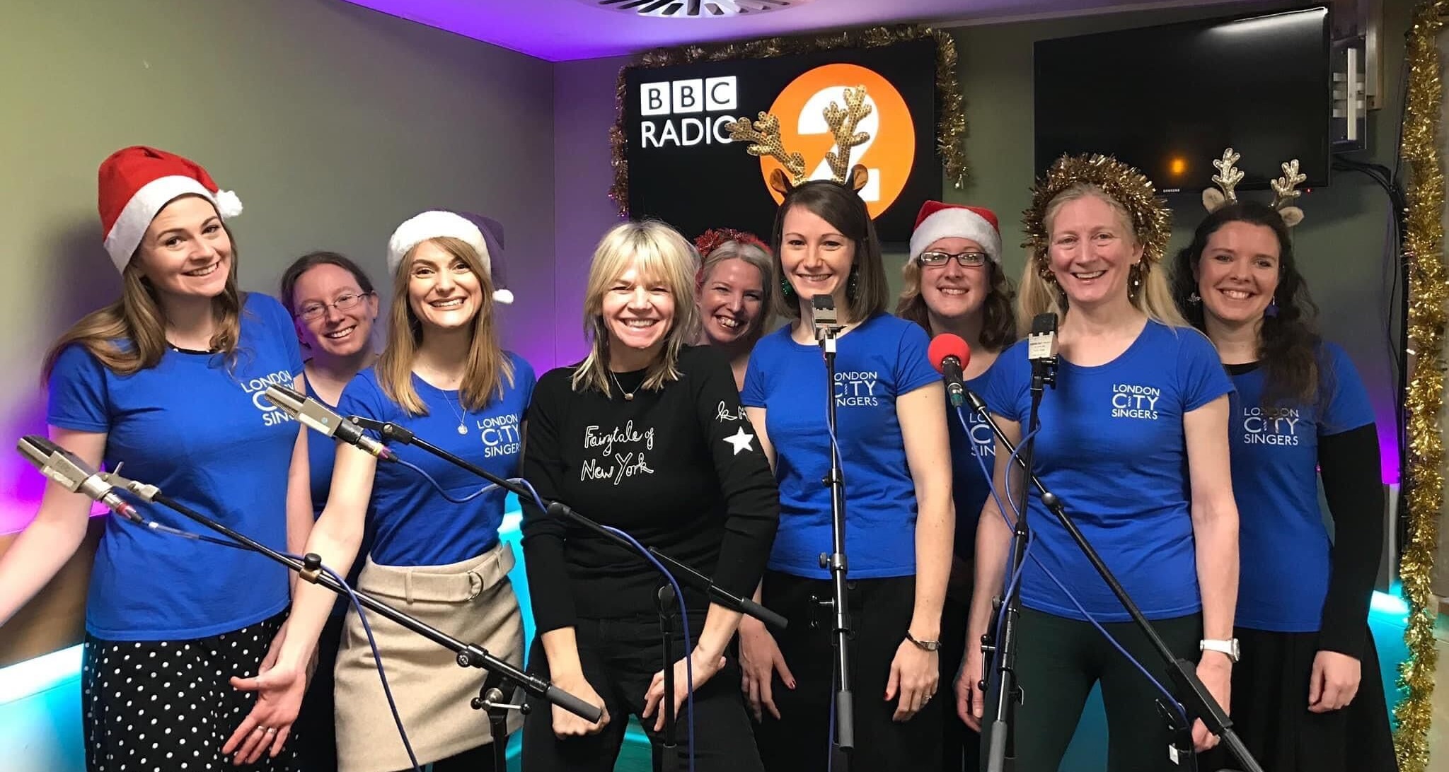 Some of LCS at BBC Radio 2 with Zoe Ball